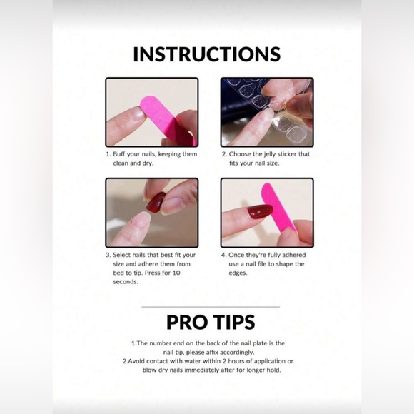 New Arrivals! Press on Nails with Silver Glitter Nail Art - Picture 4 of 6